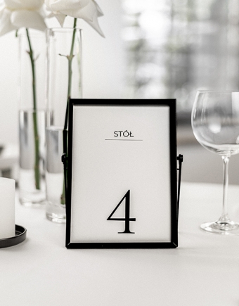 Numer stołu weselnego, Kolekcja Minimalistyczna- wersja 2