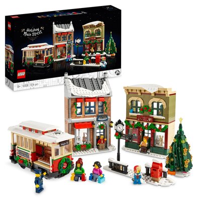 LEGO Icons klocki Świąteczna Główna Ulica 10308