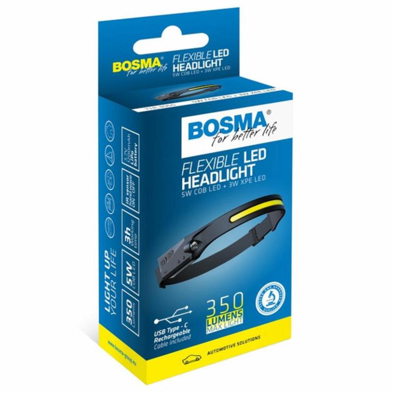 BOSMA Flexible LED 5W 350lm - latarka czołowa ledowa