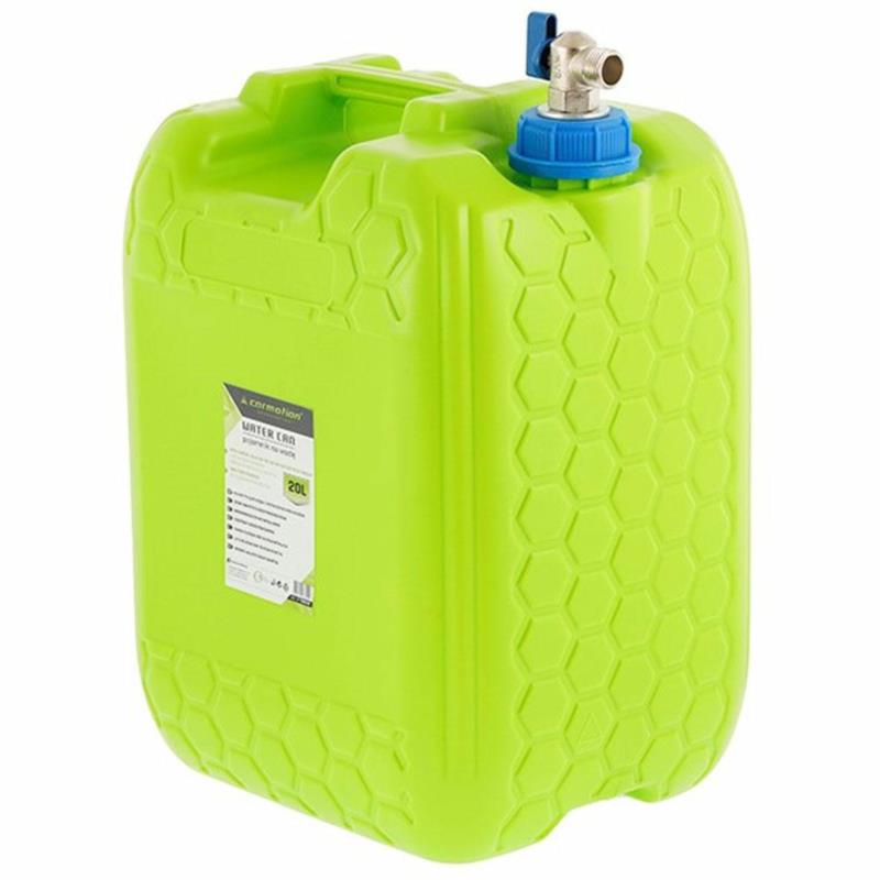 Carmotion Pojemnik na wodę z metalowym zaworem górnym w nakrętce z gwintem 20L
