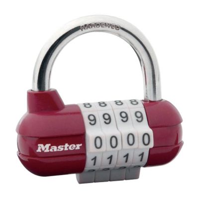 Kłódka szyfrowa Masterlock 1523EURD bordowa