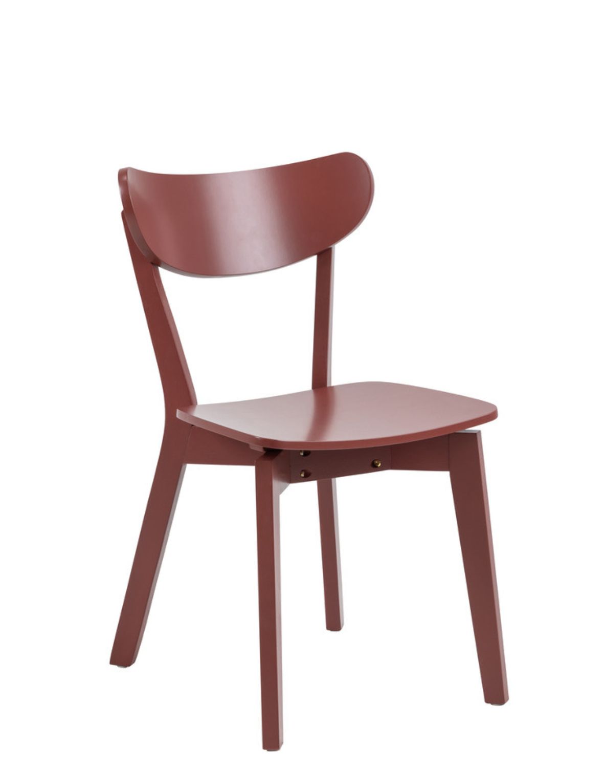 Drewniane krzesło do jadalni Roxby Terracotta (02468)