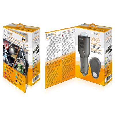 Technaxx Car Alarm + Car Charger TX-100