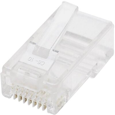 Wtyk RJ45 Utp na drut 8p8c kat.5e słoik 100szt.