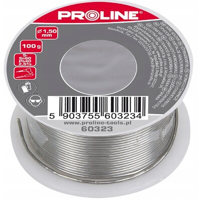 PROLINE 60330 Spoiwo lutownicze do lutowania 2.5mm szpula 100g 60330