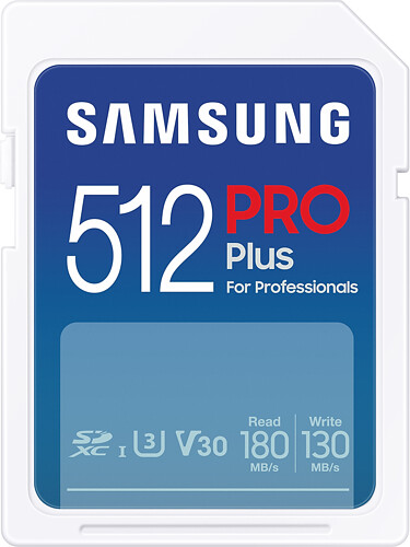 Karta Pamięci Samsung SDXC 512GB PRO Plus 2023 (180/130MB/s) (MB-SD512S/EU) -  Raty