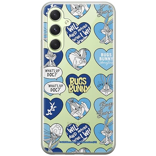 ERT GROUP etui na telefon Samsung A54 5G, case oryginalny i oficjalnie licencjonowany przez Looney Tunes, wzór Bugs 021, optymalnie dopasowane, plecki z TPU częściowo przeźroczyste