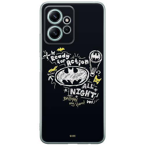 ERT GROUP etui na telefon Xiaomi REDMI NOTE 12 4G, case oryginalny i oficjalnie licencjonowany przez DC, wzór Batman 014, optymalnie dopasowane, plecki z TPU