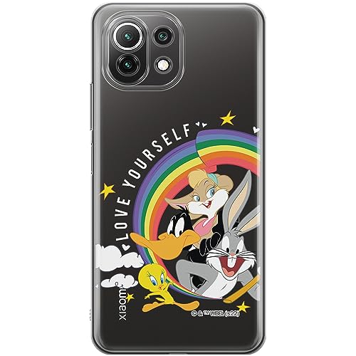 ERT GROUP etui na telefon Xiaomi 11 LITE 4G / 11 LITE 5G, case oryginalny i oficjalnie licencjonowany przez Looney Tunes, wzór 016, optymalnie dopasowane, plecki z TPU częściowo przeźroczyste