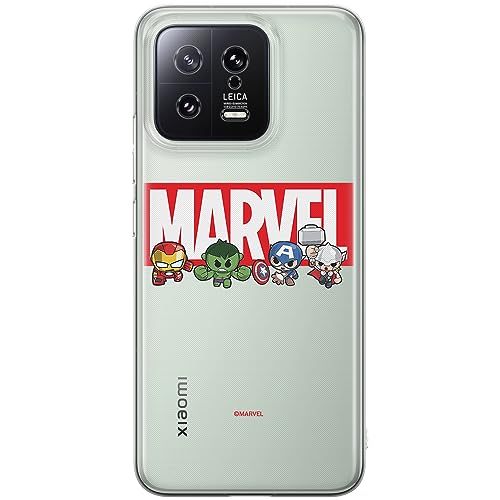 ERT GROUP etui na telefon Xiaomi 13, case oryginalny i oficjalnie licencjonowany przez Marvel, wzór 009, optymalnie dopasowane, plecki z TPU częściowo przeźroczyste