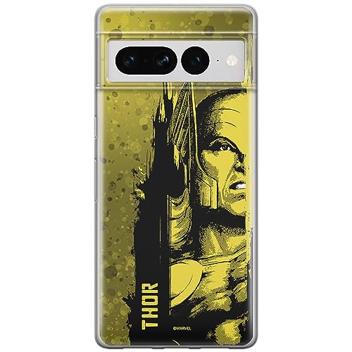 Etui Thor 001 Marvel Nadruk pełny Żółty Producent: Google, Model: PIXEL 7 PRO