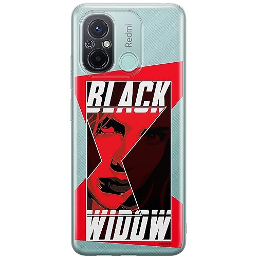ERT GROUP etui na telefon Xiaomi REDMI 12C/ REDMI 11A, case oryginalny i oficjalnie licencjonowany przez Marvel, wzór Black Widow 012, optymalnie dopasowane, plecki z TPU częściowo przeźroczyste