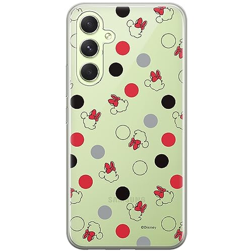 ERT GROUP etui na telefon Samsung A54 5G, case oryginalny i oficjalnie licencjonowany przez Disney, wzór Minnie 004, optymalnie dopasowane, plecki z TPU częściowo przeźroczyste