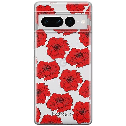 ERT GROUP etui na telefon Google PIXEL 7 PRO, case oryginalny i oficjalnie licencjonowany przez Babaco, wzór Flowers 018, optymalnie dopasowane, plecki z TPU częściowo przeźroczyste