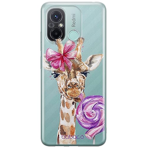 ERT GROUP etui na telefon Xiaomi REDMI 12C/ REDMI 11A, case oryginalny i oficjalnie licencjonowany przez Babaco, wzór Giraffe 001, optymalnie dopasowane, plecki z TPU częściowo przeźroczyste