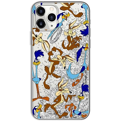 ERT GROUP etui na telefon Apple Iphone 11 PRO, case oryginalny i oficjalnie licencjonowany przez Looney Tunes, wzór Looney Tunes 021, optymalnie dopasowane, z efektem płynnego brokatu