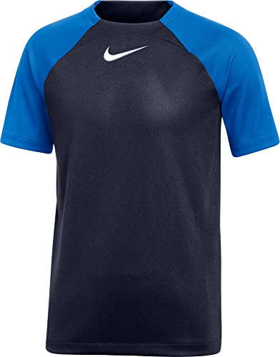 Nike Unisex Kids Short Sleeve Top Y Nk Df Acdpr Ss Top K, Obsidian/Royal Blue/White, DH9277-451, XS