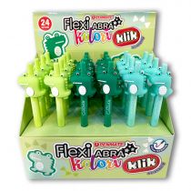 Długopis Flexi Abra Kolori Click Crocodil niebieski