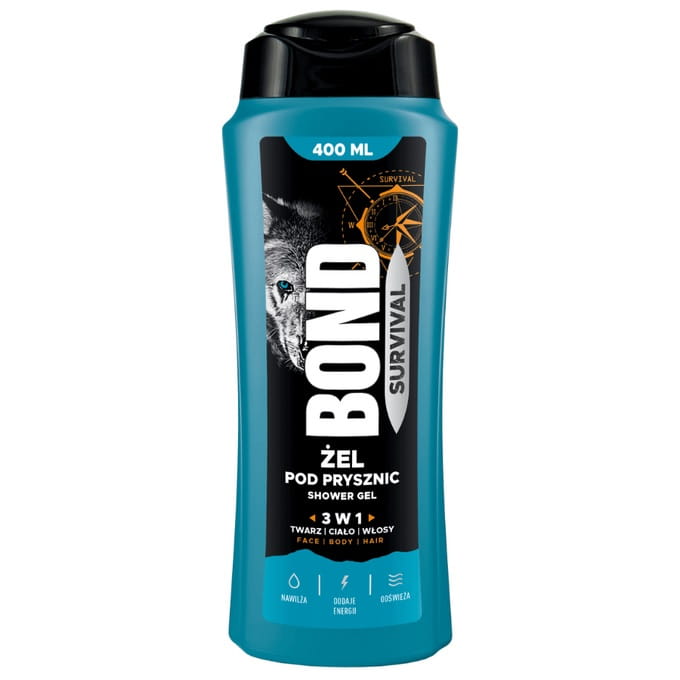 BOND Żel pod prysznic 3 w 1 SURVIVAL 400 ml