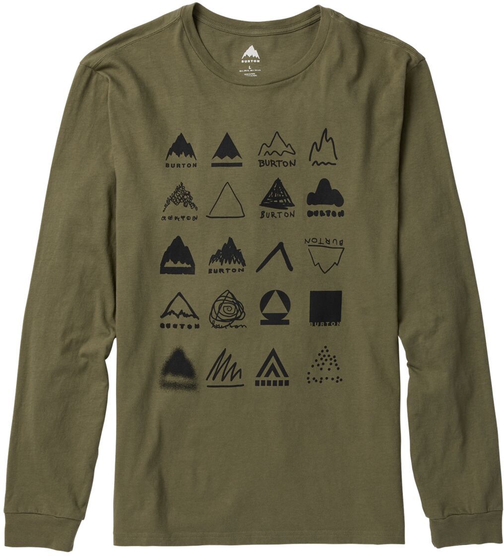 t-shirt męski BURTON MISTBOW LS TEE Forest Moss