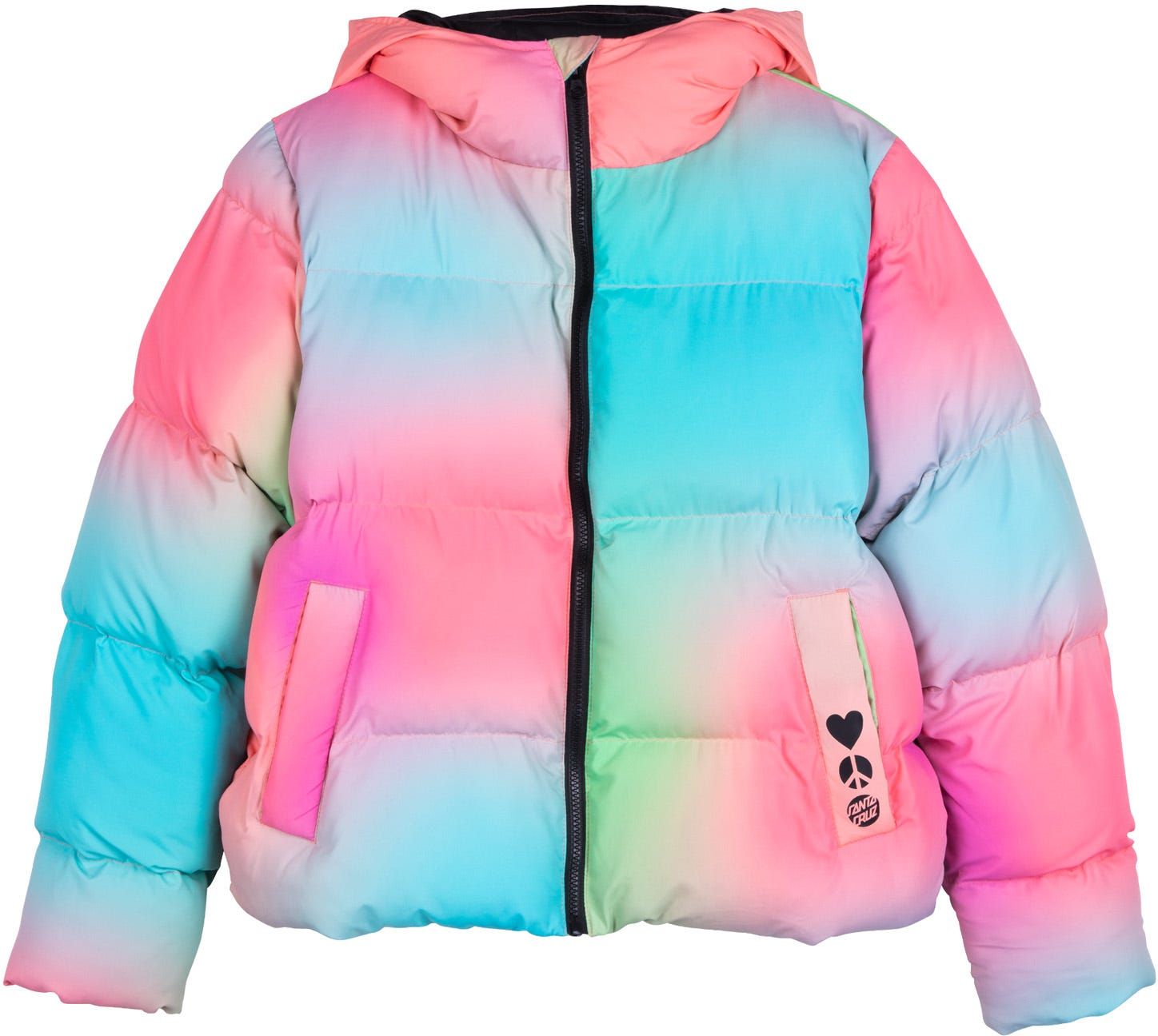 kurtka damska SANTA CRUZ GLOW QUILTED JACKET All Over Print