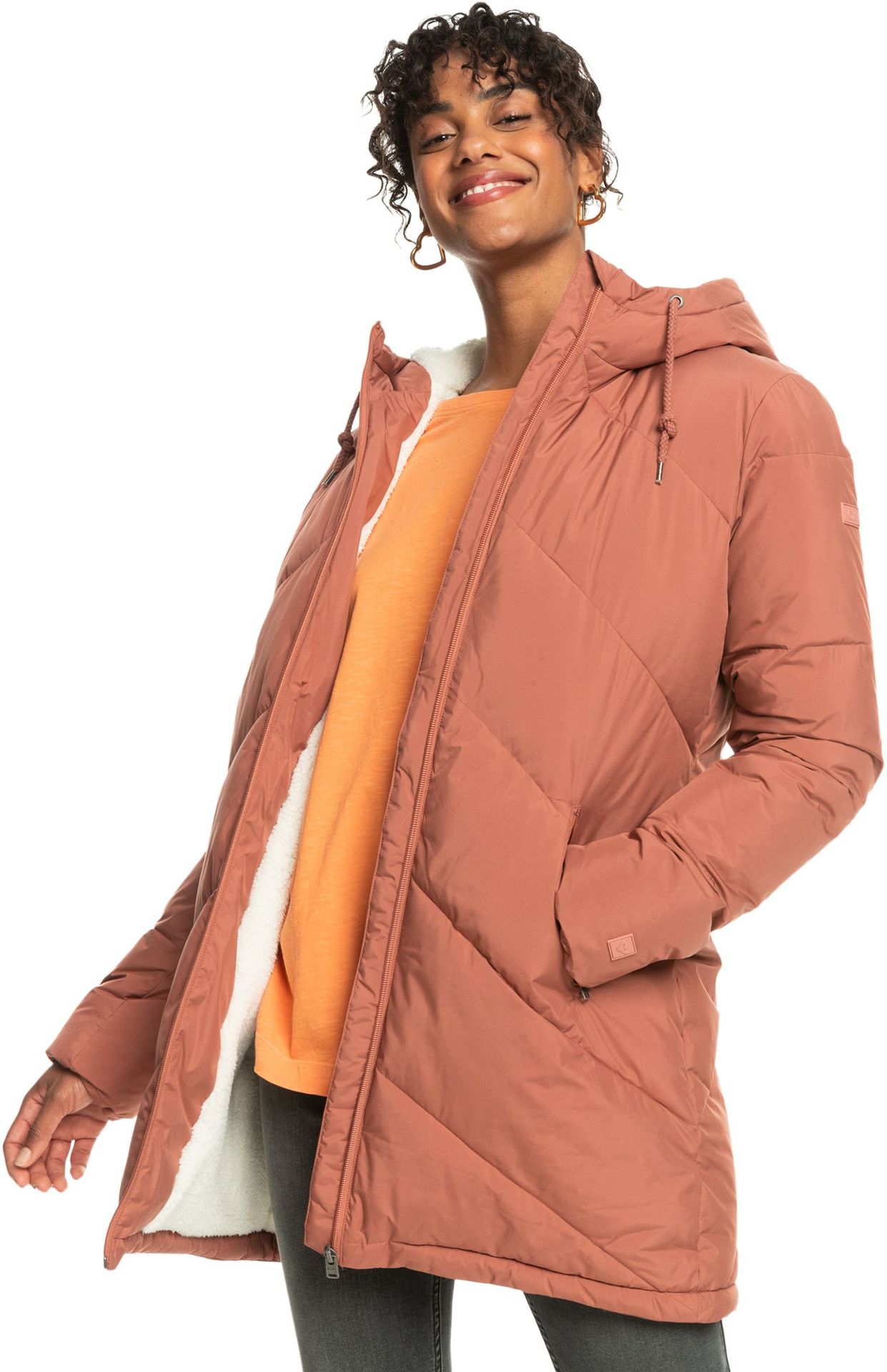 kurtka street zimowa damska ROXY BETTER WEATHER JACKET Cedar Wood - MMS0