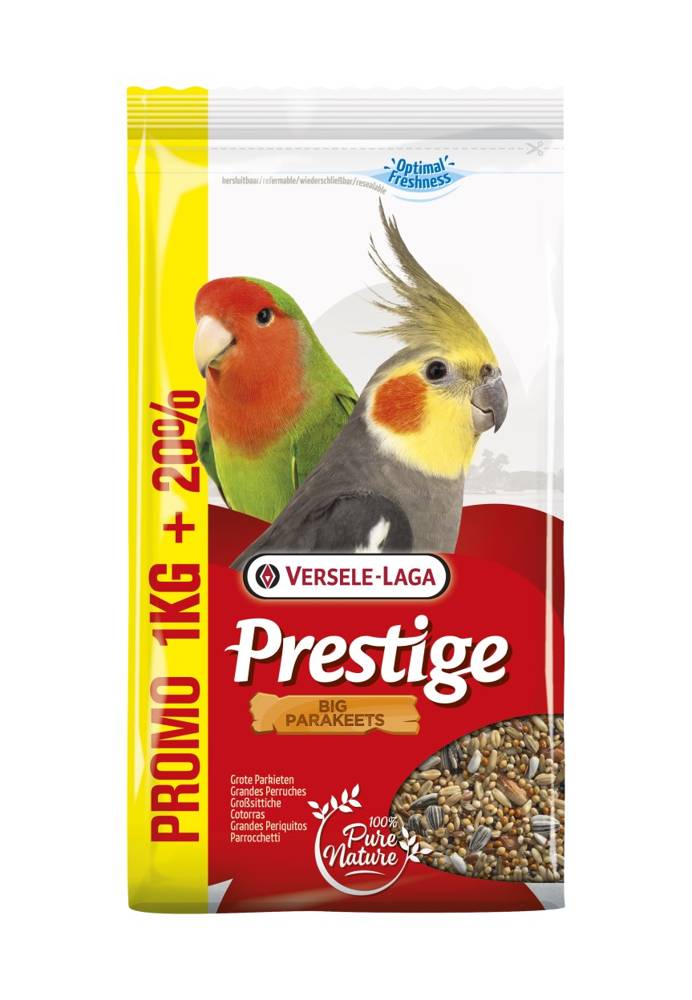 VERSELE-LAGA Big Parakeets - pokarm dla średnich papug/nimfy, nierozłączki 1kg + 200g GRATIS !!!