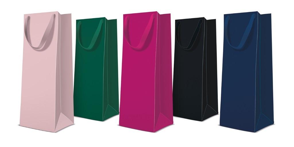 TORBA PREMIUM MONOCOLOR DARK BUTELKA MIX