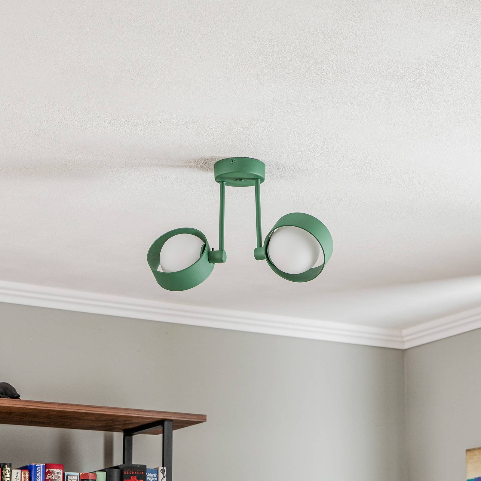Argon Lampa sufitowa Mado, 2-punktowa, zielona