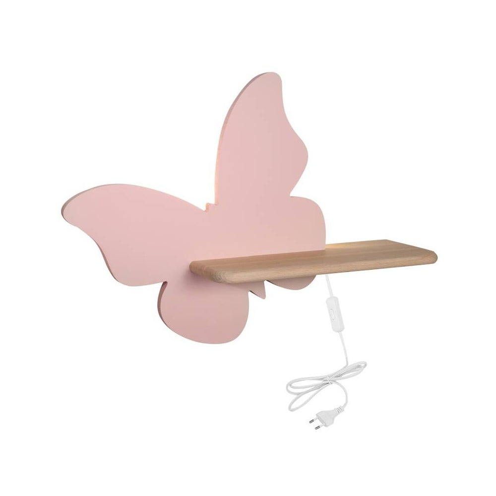 Różowa lampa dziecięca Butterfly – Candellux Lighting
