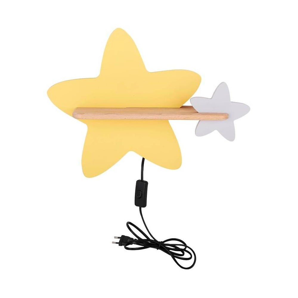 Żółto-biała lampa dziecięca Star – Candellux Lighting