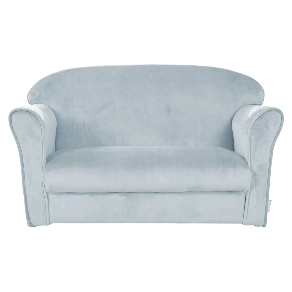 Jasnoniebieska aksamitna sofa dla dzieci 78 cm Lil Sofa – Roba