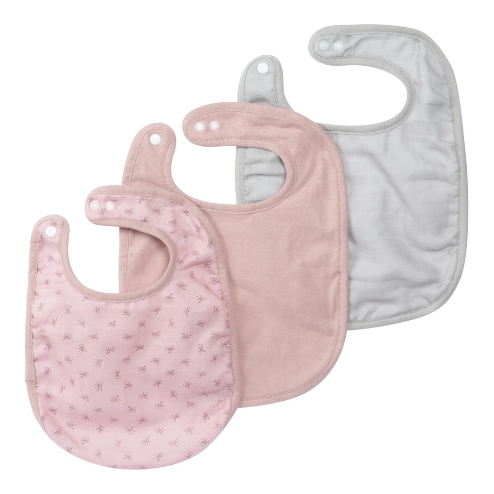 Różowe śliniaki zestaw 3 szt. Lil Planet – Roba