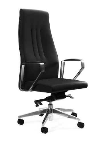 Fotel gabinetowy Tweed skóra naturalna