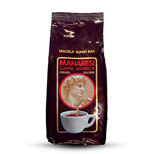 Manaresi Kaffee Super Bar Brown ziarna, 1 opakowanie (1 x 1 kg)