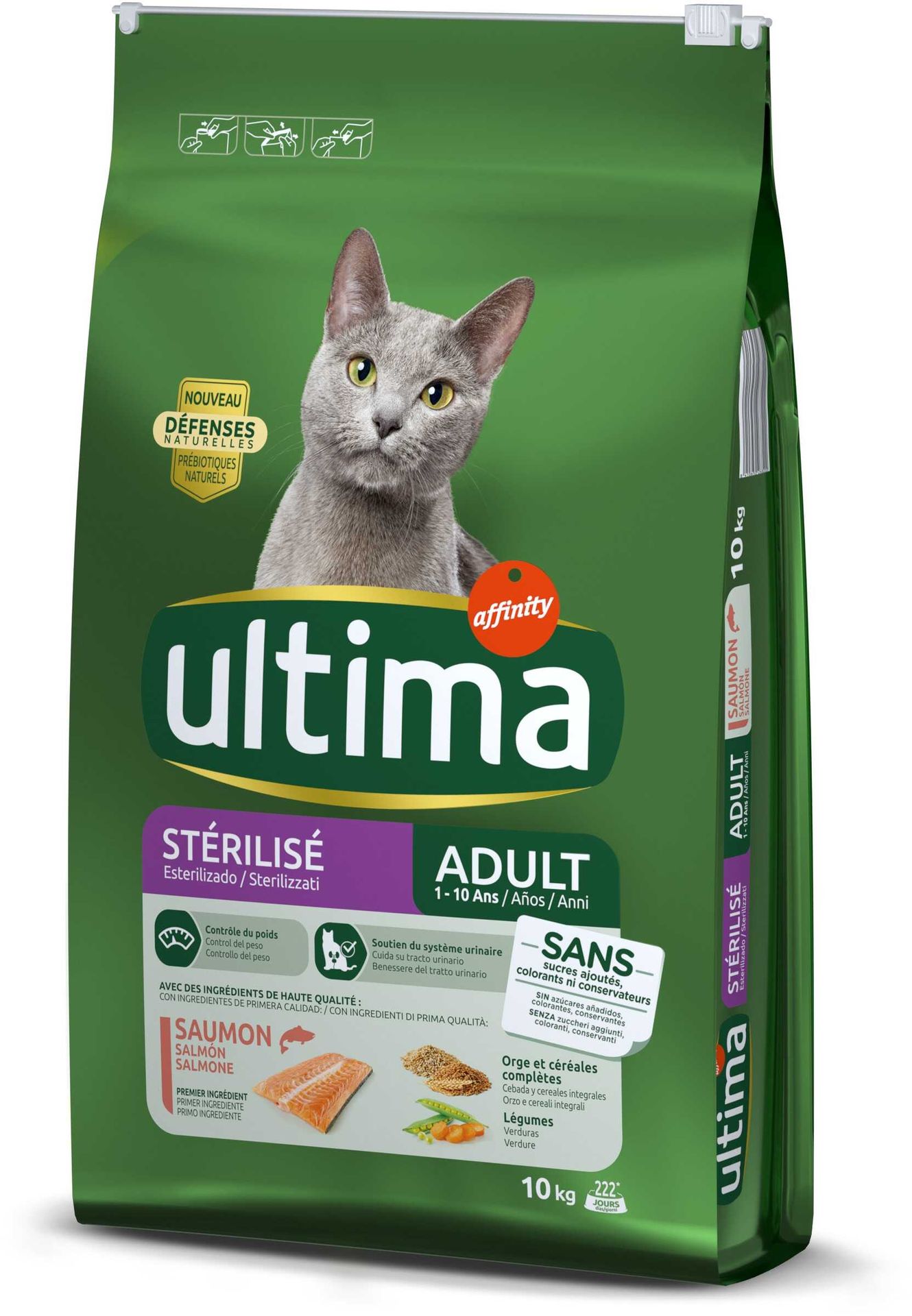 Ultima Cat Sterilized, łosoś i jęczmień - 10 kg Dostawa GRATIS!