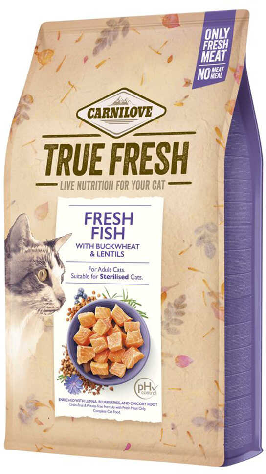 Carnilove True Fresh, ryby - 4,8 kg Dostawa GRATIS!