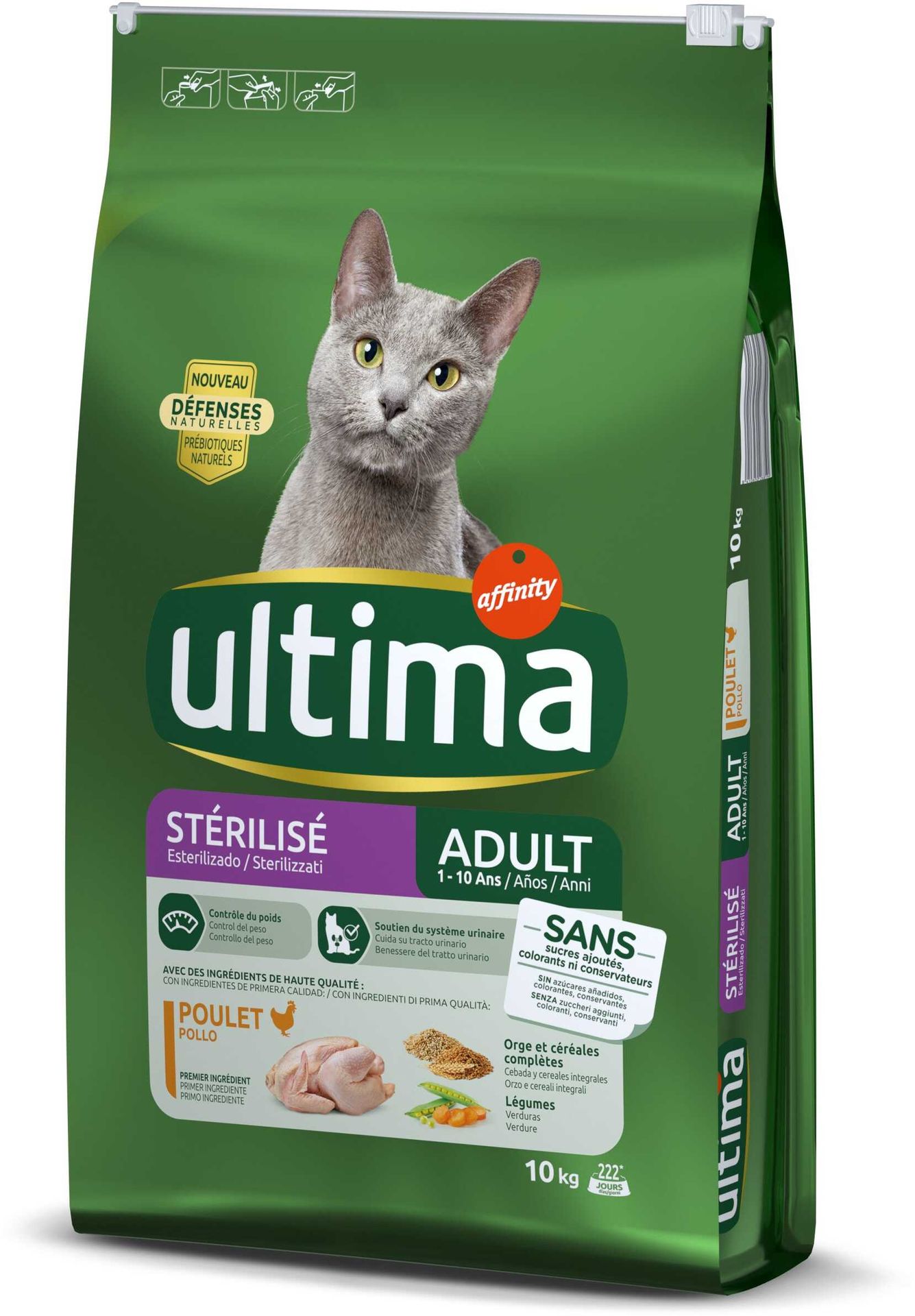 Ultima Cat Sterilized, kurczak i jęczmień - 10 kg Dostawa GRATIS!