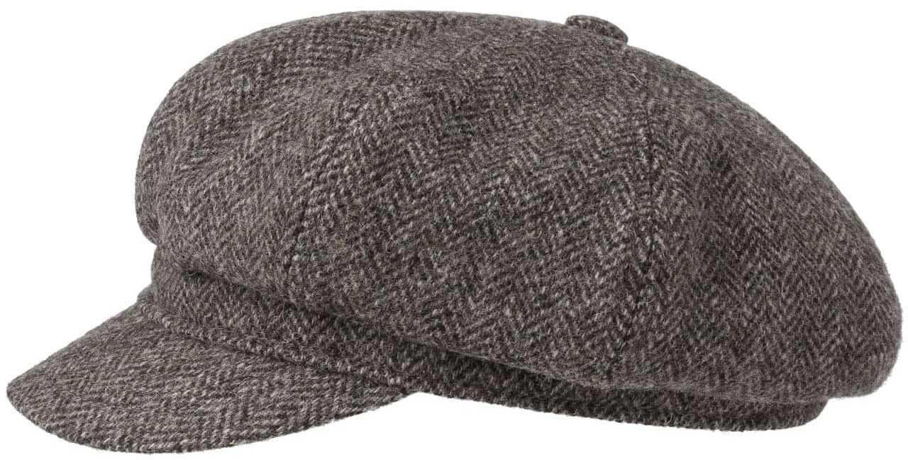 Czapka Newsboy 8 Panel Wool by Stetson, brązowy, S (54-55 cm)