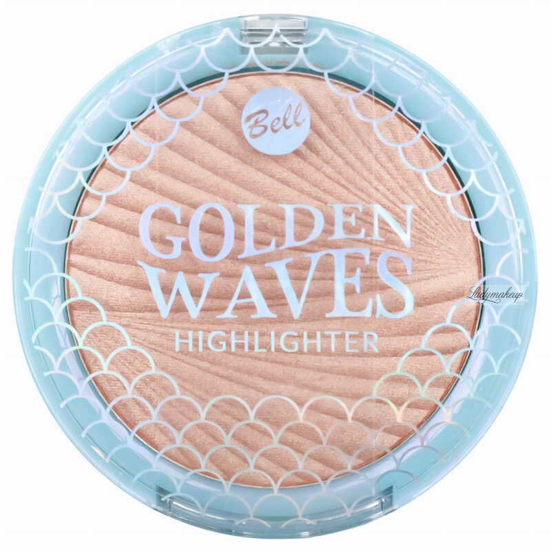 Bell - Golden Waves Highlighter - Rozświetlacz do twarzy i ciała - 01 Mermaid Glam - 10 g