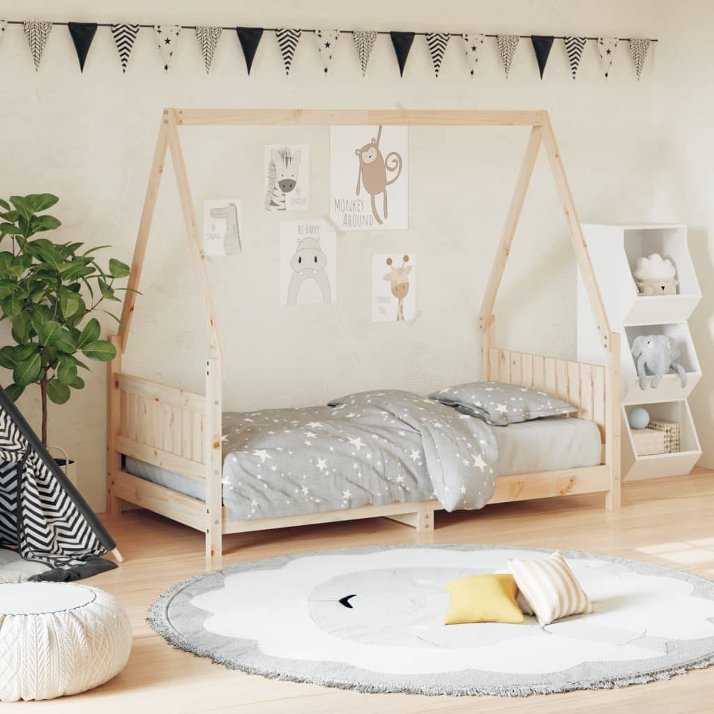Фото - Манеж VidaXL Rama łóżka dziecięcego, 80x160 cm, drewno sosnowe Lumarko! 