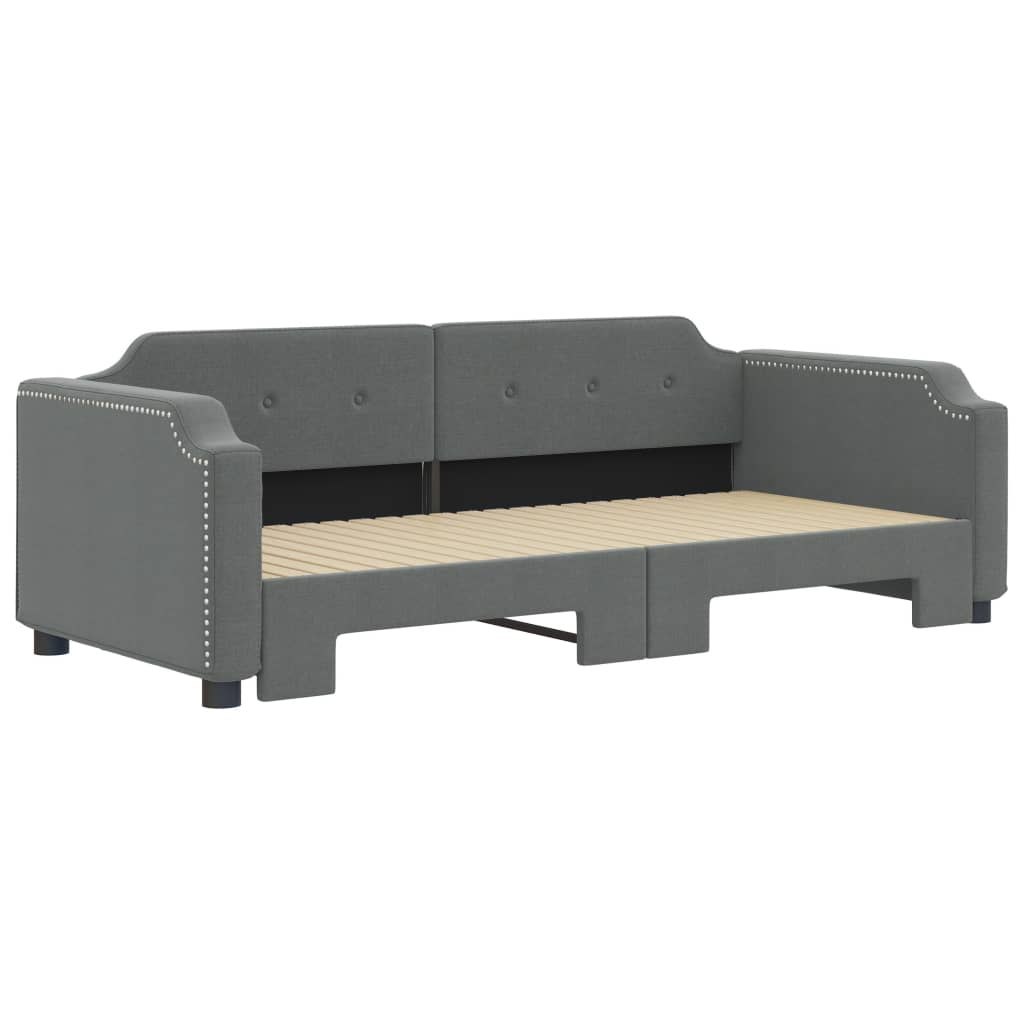 Sofa rozsuwana, ciemnoszara, 100x200 cm, tkanina Lumarko!