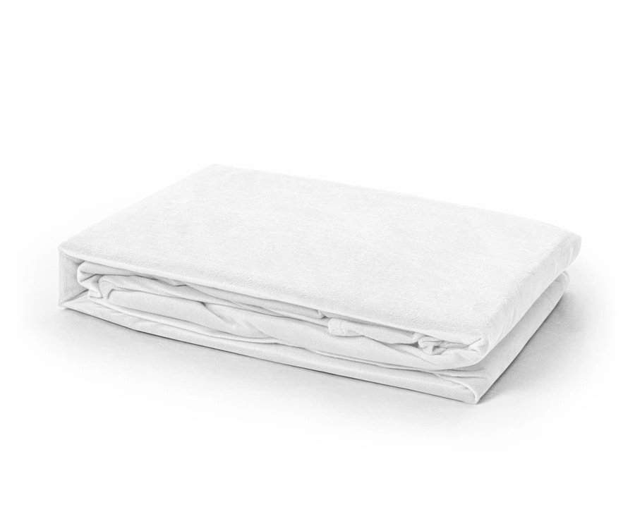 90X200 Prześcieradło Velvet Białe