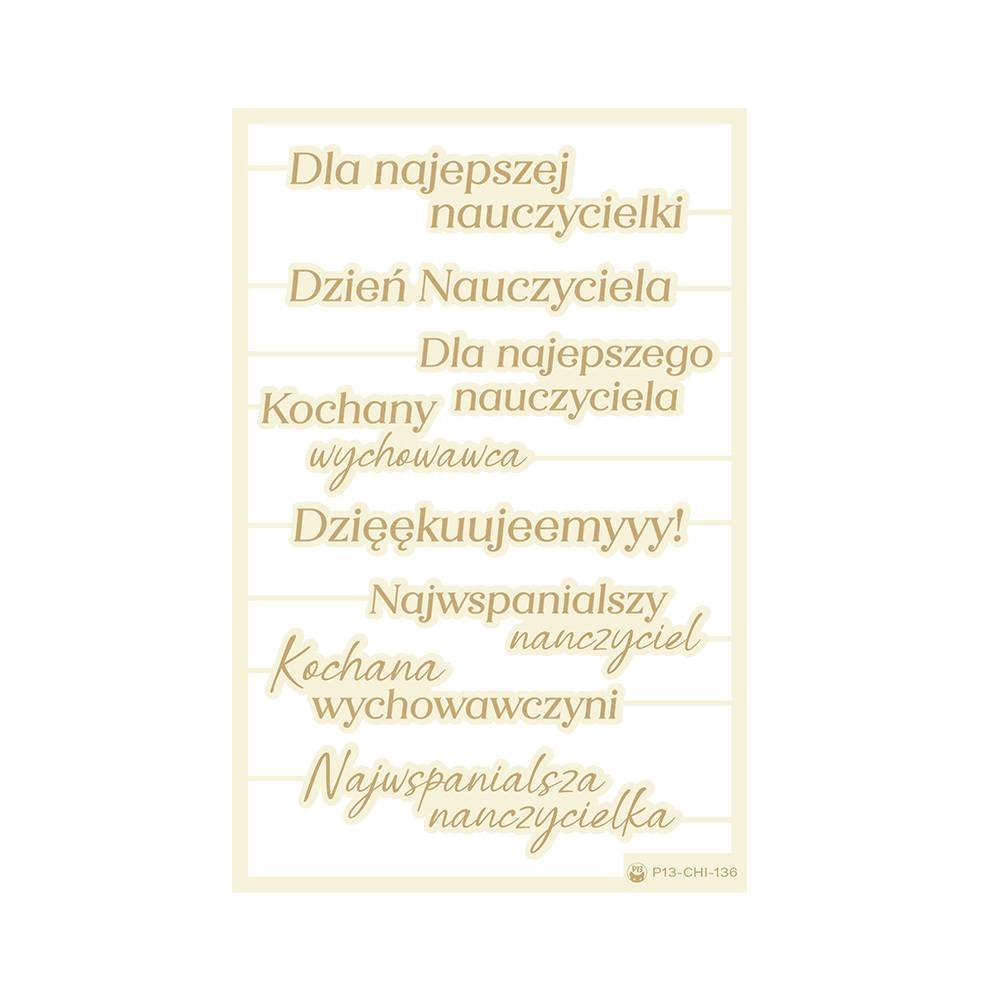 Zestaw tekturek Dzień Nauczyciela, 4x6