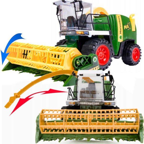 Duży Kombajn Zbożowy HARVESTERS Zabawka Traktor z Napędem