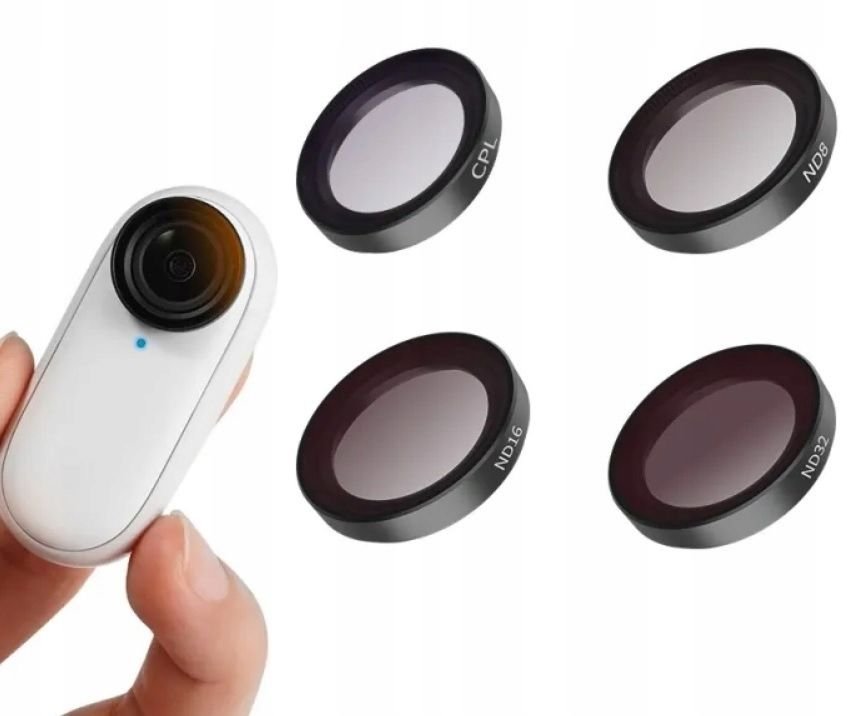 Zestaw Filtrów 5w1 Filtr Cpl Nd8 Nd16 Nd32 Do Insta360 Go 2 / 3 / Go2 / Go3 / Telesin / Is-flt-go3