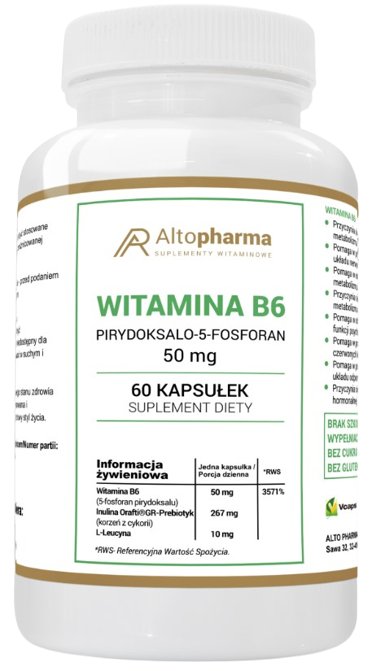 AltoPharma, Witamina B6 P-5-P, 60 kaps.
