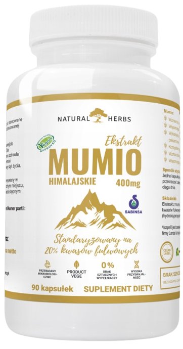 AltoPharma, Mumio Himalajskie Shilajt 400mg, 90 kaps.