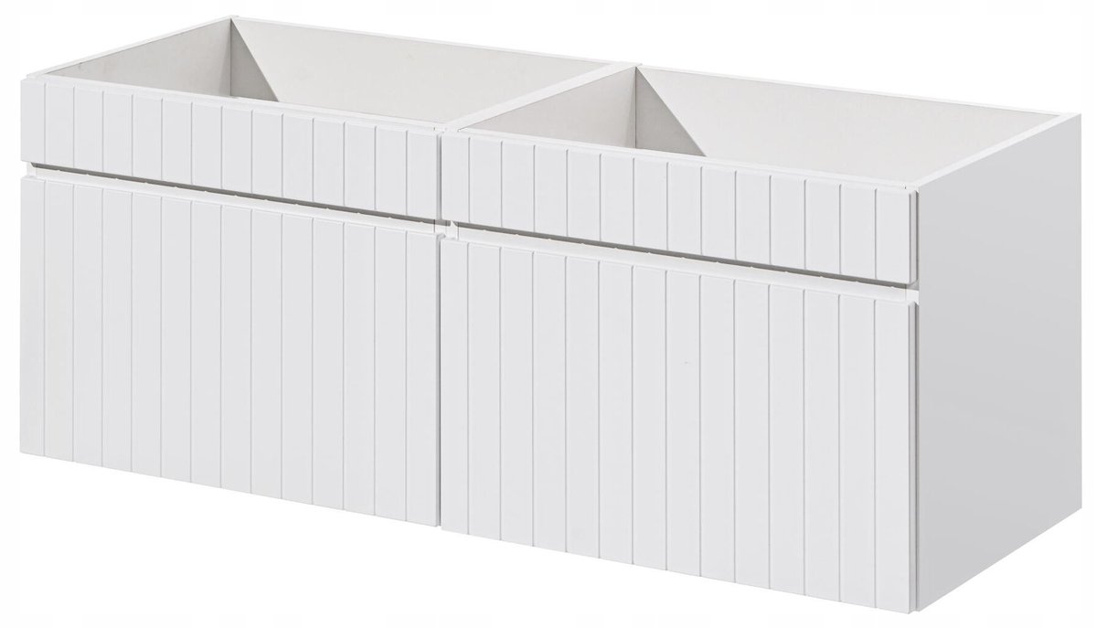 BIAŁA Szafka pod Umywalkę WISZĄCA 120 cm