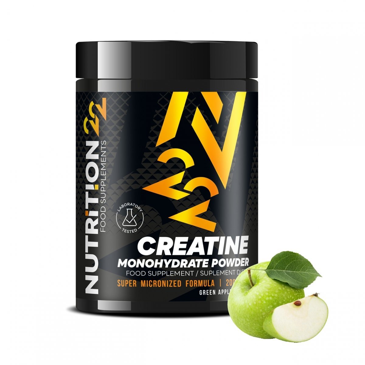 Kreatyna Nutrition22 Creatine Monohydrate Powder 500g Zielone Jabłko